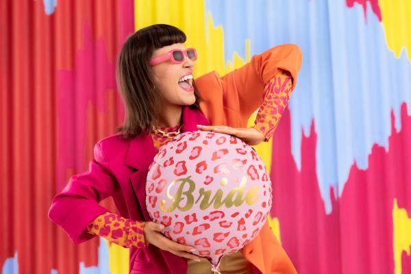 Folienballon rund - Bride Leopard - ø 43cm